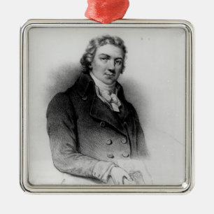 Portrait of Edward Jenner Metal Ornament