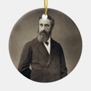 Portrait of Edward Robert Bulwer-Lytton, 1st Earl Ceramic Tree Decoration