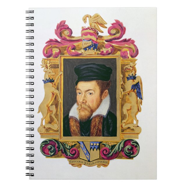 Portrait of Edward Stanley (1508-72) 3rd Earl of D Notebook (Front)