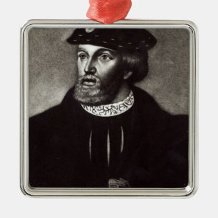 Portrait of Edward, Third Duke of Buckingham Metal Tree Decoration