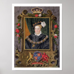 Portrait of Edward VI (1537-53) King of England, a Poster