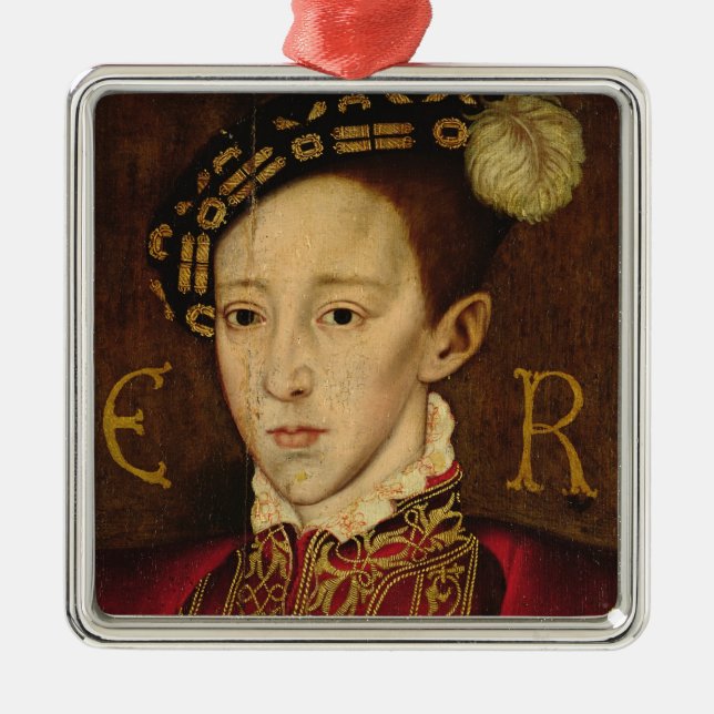 Portrait of Edward VI Metal Ornament (Front)
