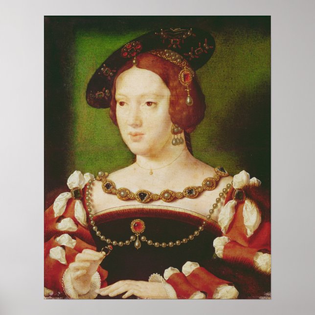 Portrait of Eleanor of Hapsbourg Poster (Front)