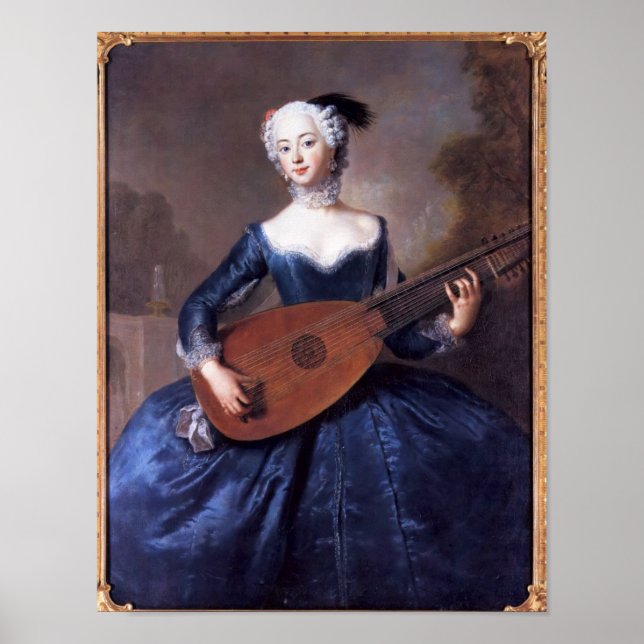 Portrait of Eleonore Louise Albertine Poster (Front)