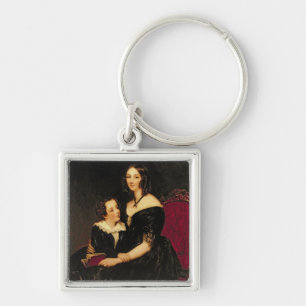 Portrait of Eliza Boardman and her son, Robert, 18 Key Ring