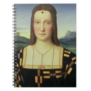 Portrait of Elizabeth Gonzaga, c.1504 (oil on pane Notebook