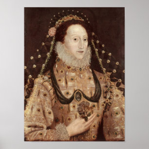 Portrait of Elizabeth I c.1575-80 Poster
