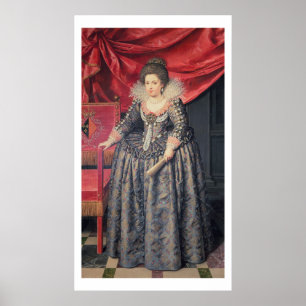 Portrait of Elizabeth of France (1602-44) daughter Poster