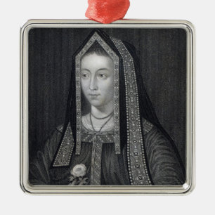 Portrait of Elizabeth of York Metal Ornament