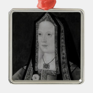 Portrait of Elizabeth of York Metal Tree Decoration