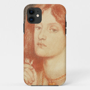 Portrait of Elizabeth Siddal (1834-62), 1860 (red iPhone 11 Case