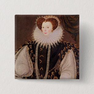 Portrait of Elizabeth Sydenham 15 Cm Square Badge