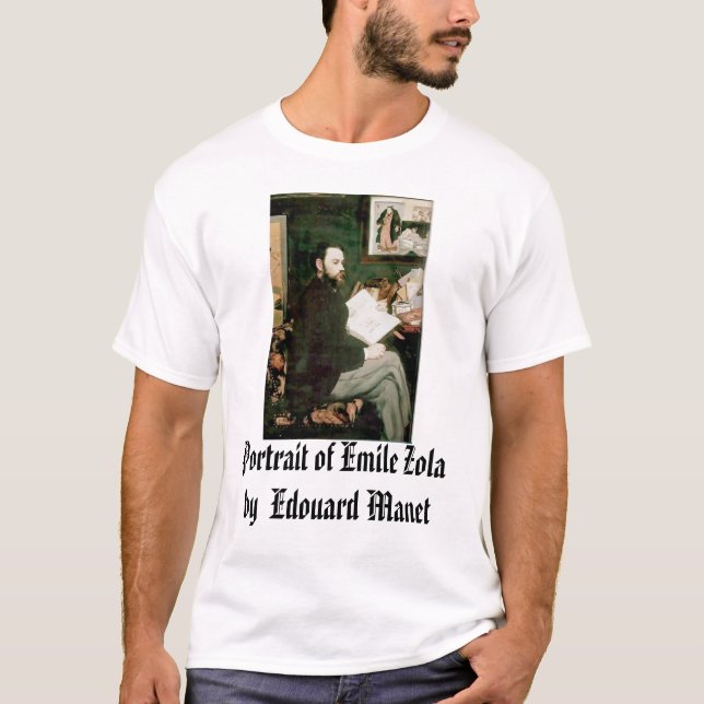 Portrait of Emile Zola Edouard Manet, Portrai... T-Shirt (Front)