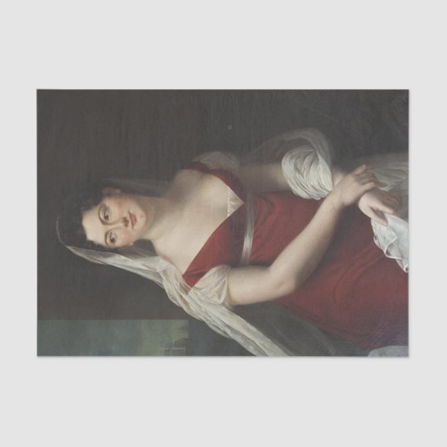 Portrait of Emilie Leverd by Adele Romany Tissue Paper (Front)