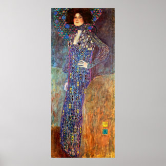 Portrait of Emily Floge by Gustav Klimt Poster