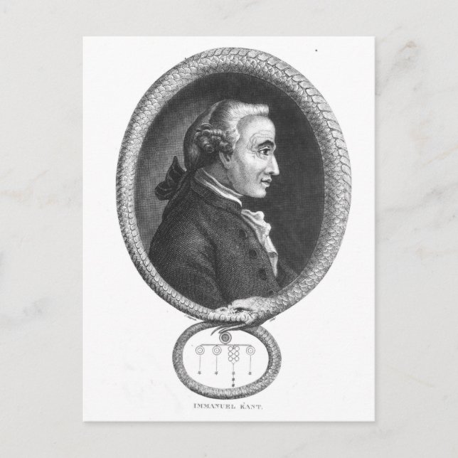 Portrait of Emmanuel Kant 2 Postcard (Front)