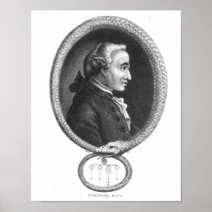 Portrait of Emmanuel Kant 2 Poster