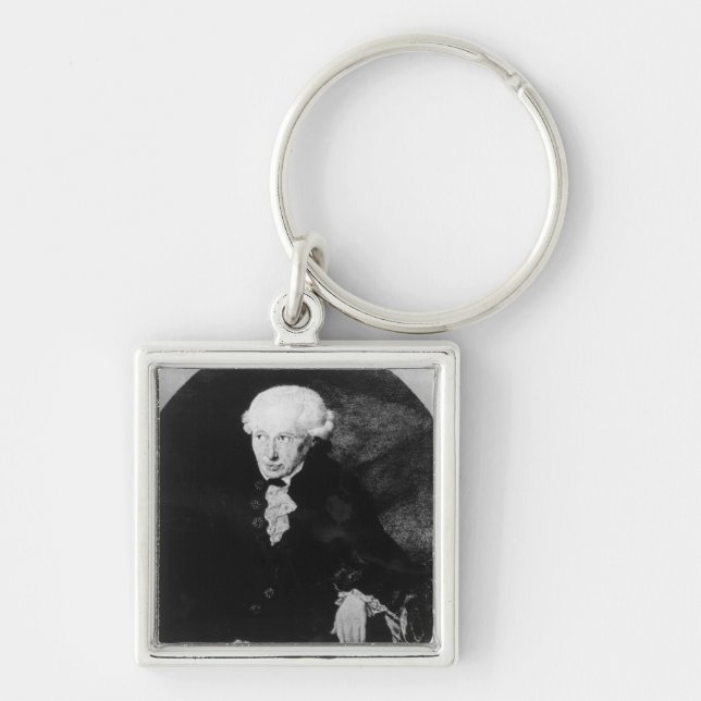 Portrait of Emmanuel Kant Key Ring (Front)