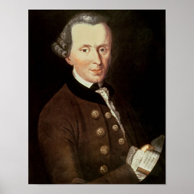 Portrait of Emmanuel Kant Poster (Front)