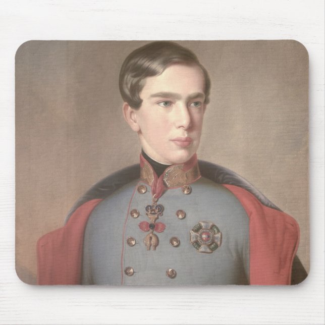 Portrait of Emperor Franz Joseph of Austria Mouse Pad (Front)