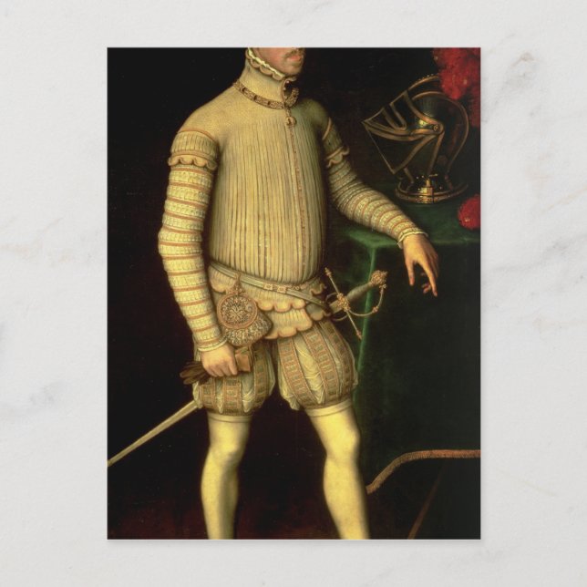 Portrait of Emperor Maximilian II  1557 Postcard (Front)