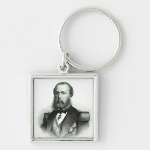 Portrait of Emperor Maximilian of Mexico, 1864 Key Ring