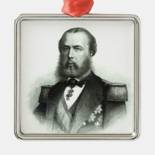 Portrait of Emperor Maximilian of Mexico, 1864 Metal Tree Decoration