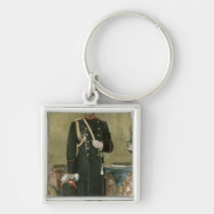 Portrait of Emperor Nicholas II 1895 Key Ring