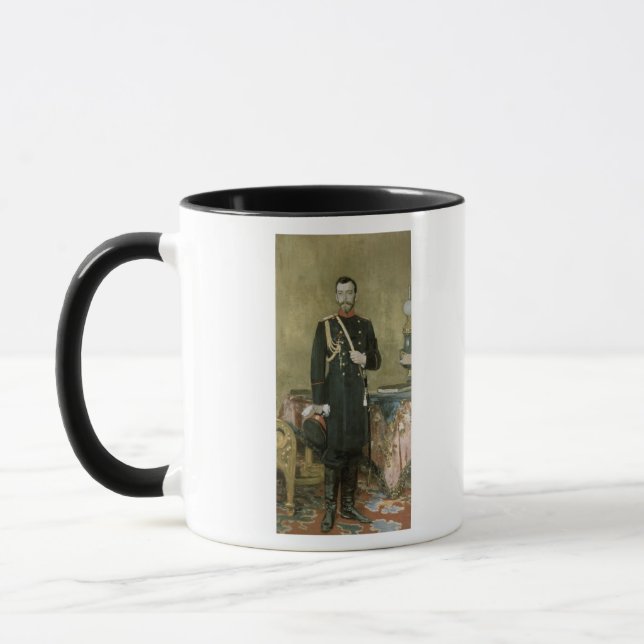 Portrait of Emperor Nicholas II  1895 Mug (Left)