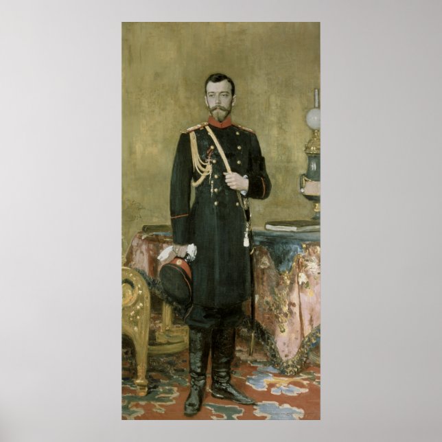 Portrait of Emperor Nicholas II  1895 Poster (Front)
