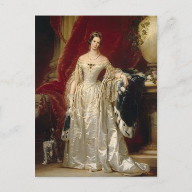Portrait of Empress Alexandra Fedorovna  Postcard (Front)