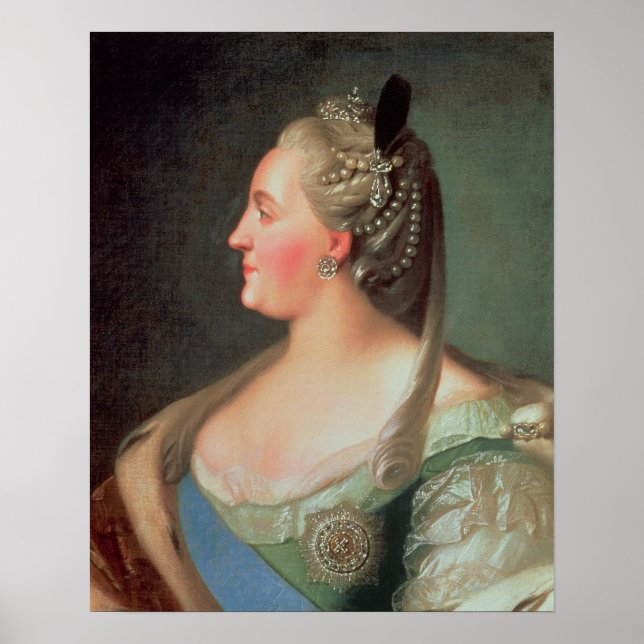 Portrait of Empress Catherine II the Great Poster (Front)