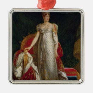 Portrait of Empress Marie Louise  of France Metal Tree Decoration