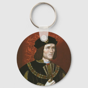 Portrait of English King Richard III Key Ring
