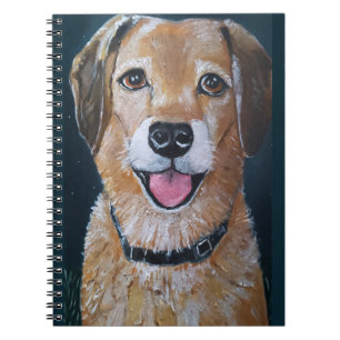 Portrait of Engué Painting by Alfred Fox Notebook