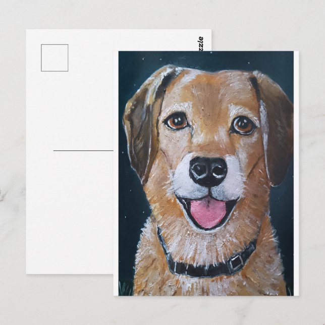 Portrait of Engué Painting by Alfred Fox Postcard (Front/Back)