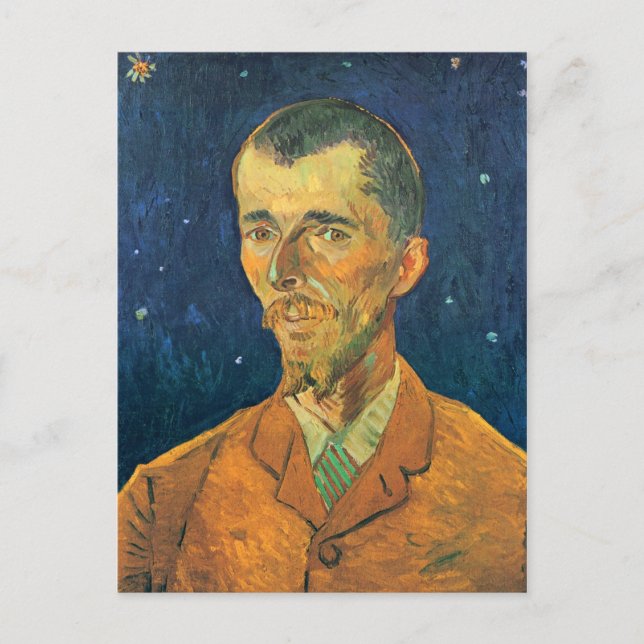 Portrait of Eugene Boch, Van Gogh Fine Art Postcard (Front)