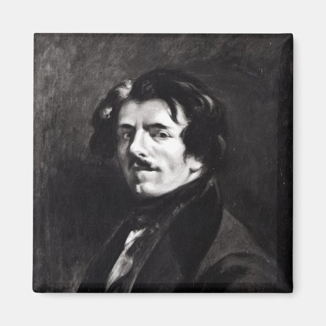 Portrait of Eugene Delacroix Magnet (Front)
