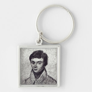 Portrait of Evariste Galois Key Ring