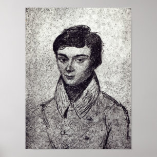Portrait of Evariste Galois Poster