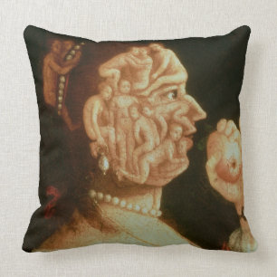 Portrait of Eve (oil) Cushion