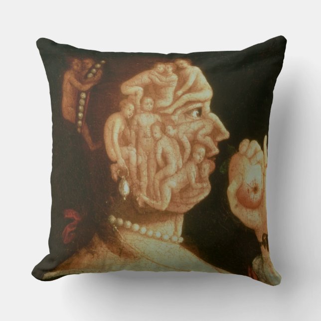 Portrait of Eve (oil) Cushion (Front)