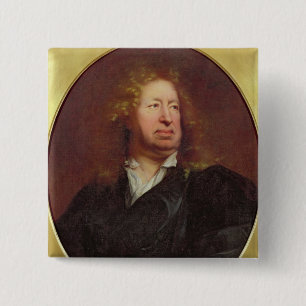 Portrait of Everhard Jabach 1688 15 Cm Square Badge