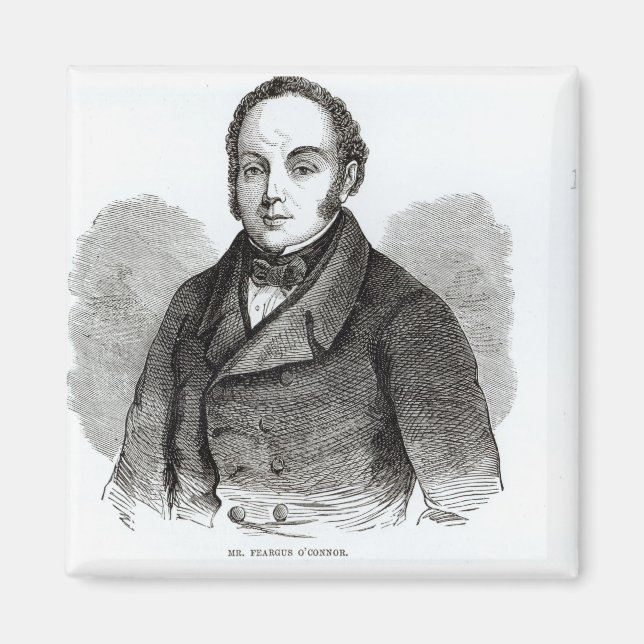 Portrait of Feargus O'Connor Magnet (Front)