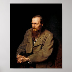 Portrait of Fedor Dostoyevsky by Vasily Perov Poster
