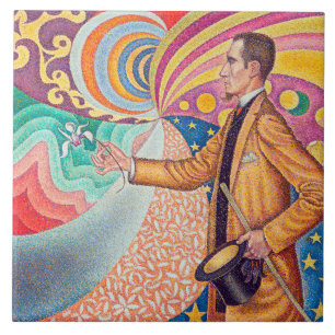 Portrait of Felix Feneon, Signac Ceramic Tile