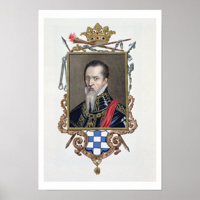 Portrait of Ferdinand Alvarez de Toledo Duke of Al Poster (Front)