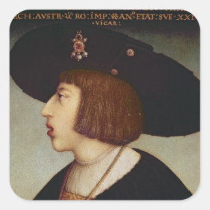 Portrait of Ferdinand I, Holy Roman Emperor Square Sticker
