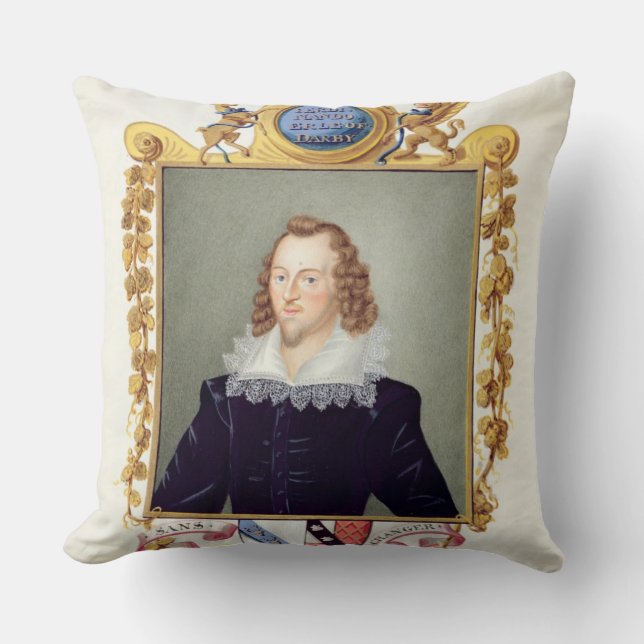 Portrait of Ferdinando Stanley (1559-94) 5th Earl Cushion (Front)