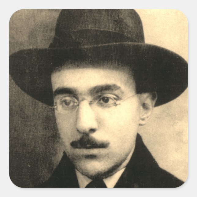 Portrait of Fernando Pessoa Square Sticker (Front)